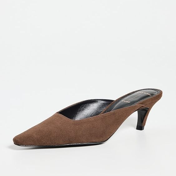 Black Suede Studio Logan Pumps 50mm