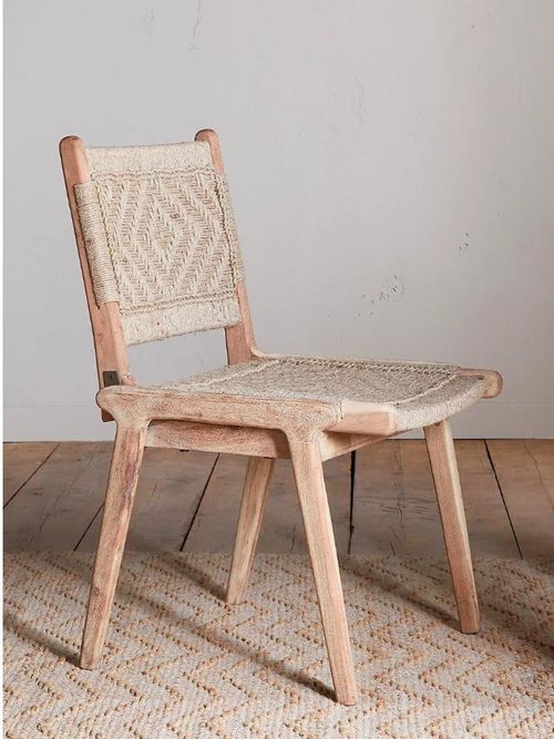 Nkuku Vinay Woven Armless Dining Chair