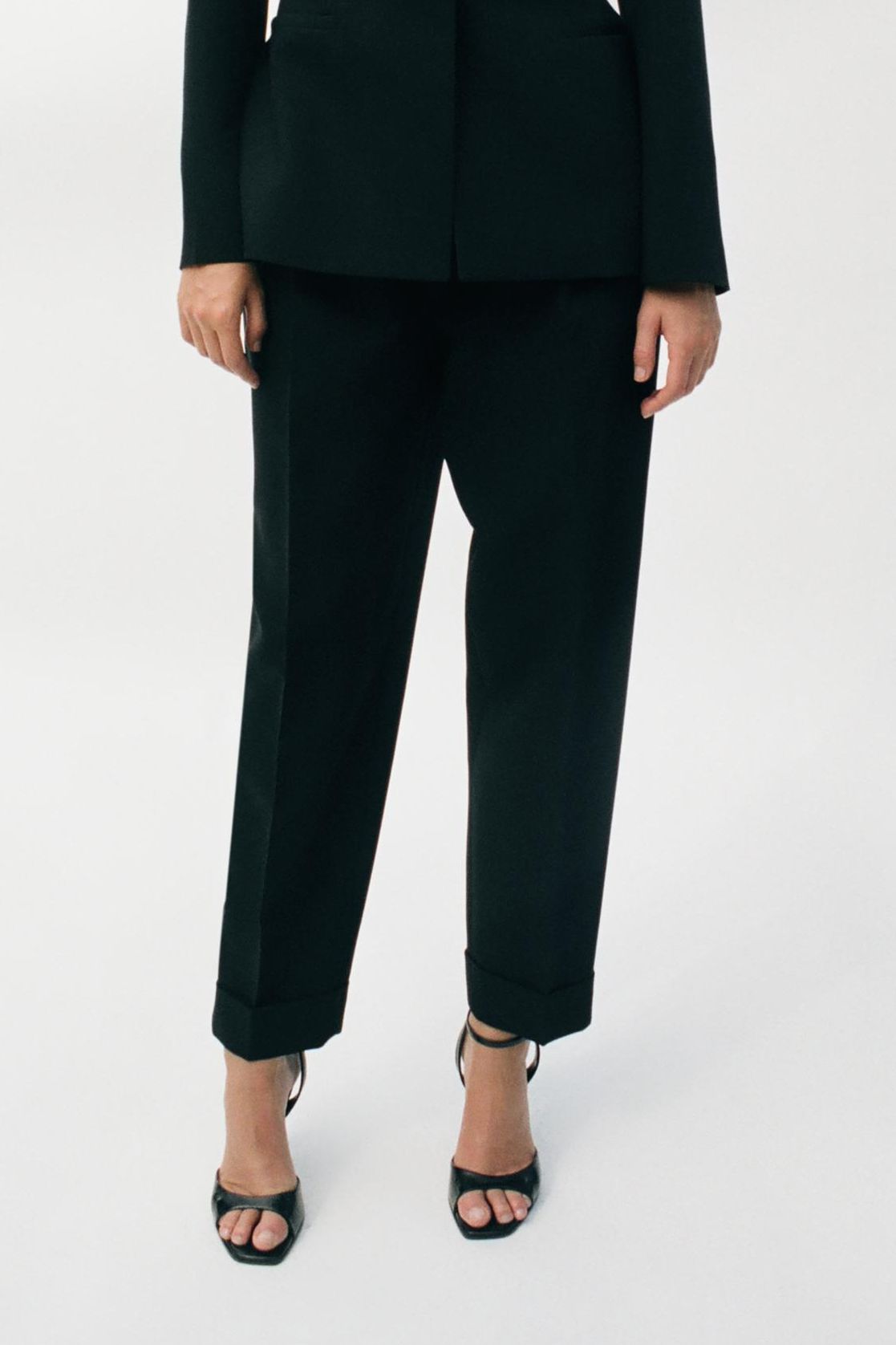 Cropped Tuxedo Trousers