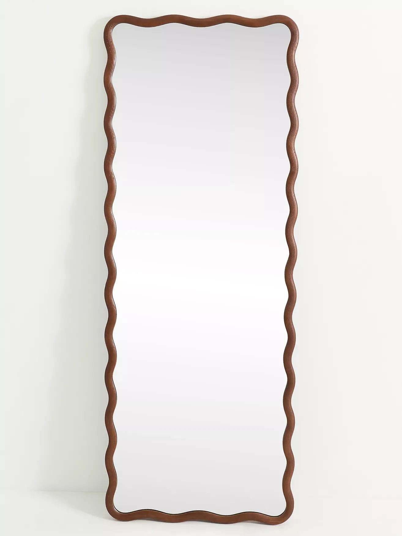 Coquille Scalloped Floor Mirror