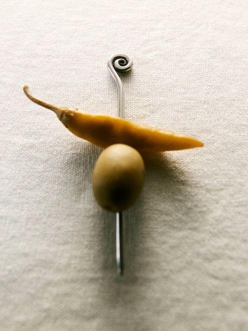 Swirl-Detail Cocktail Picks, Set of 4