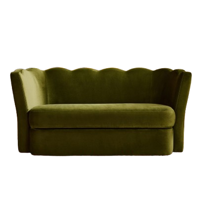 Maya 2 Seater Sofa in Pistachio Green Velvet
