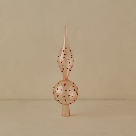 Milay Glass Finial Tree Topper