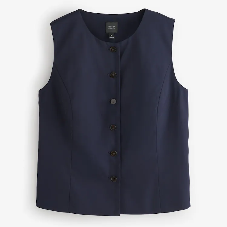 Next, Navy Waistcoat