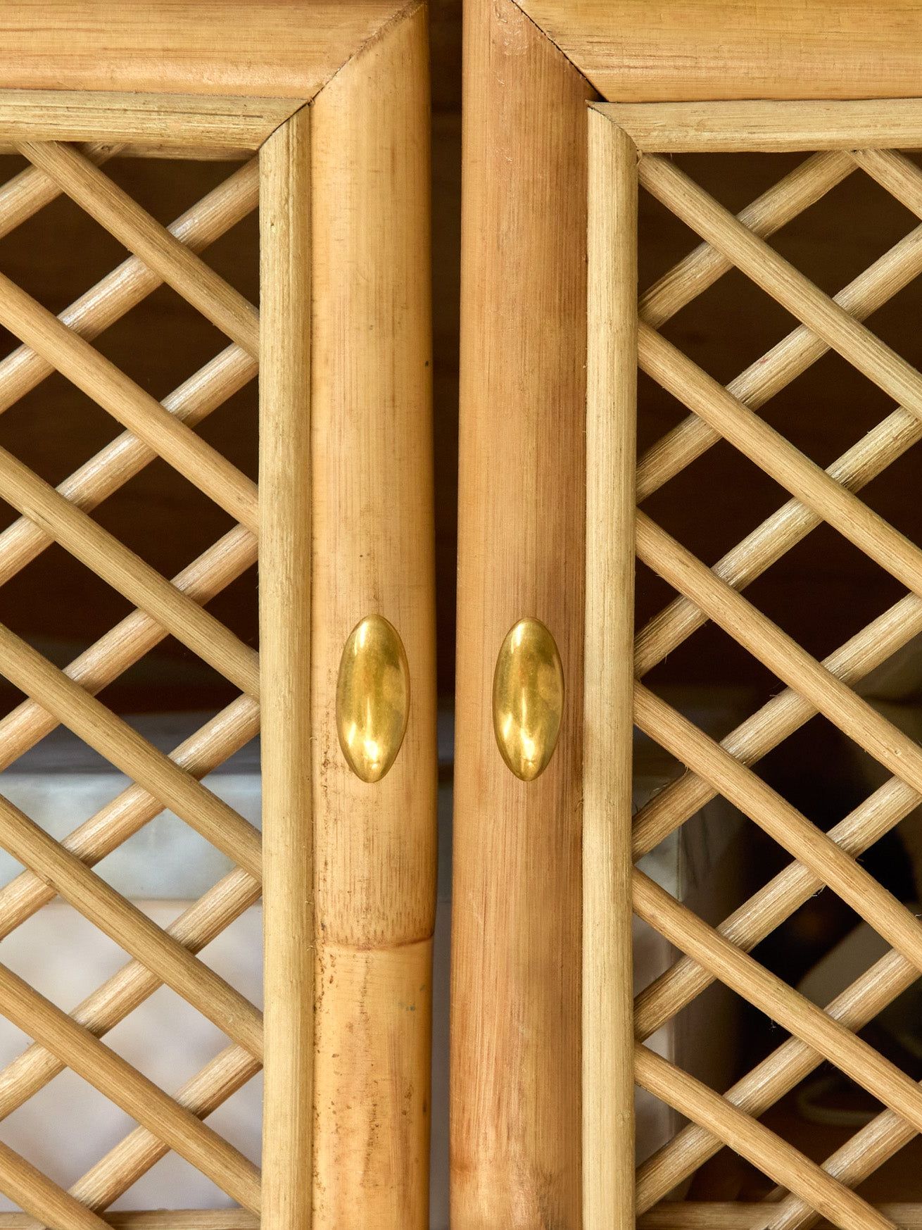 Aged Brass Oval Knob - Small