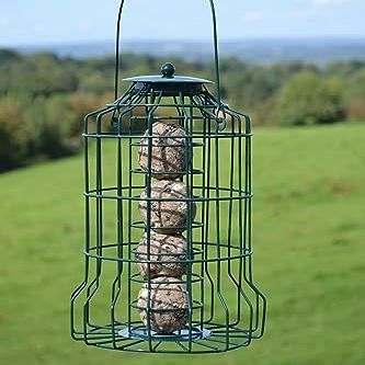 Supa Caged Fat Ball Wild Bird Feeder | Designed to Deter Squirrels and Also Larger Garden Birds Such as Pigeons and Doves.