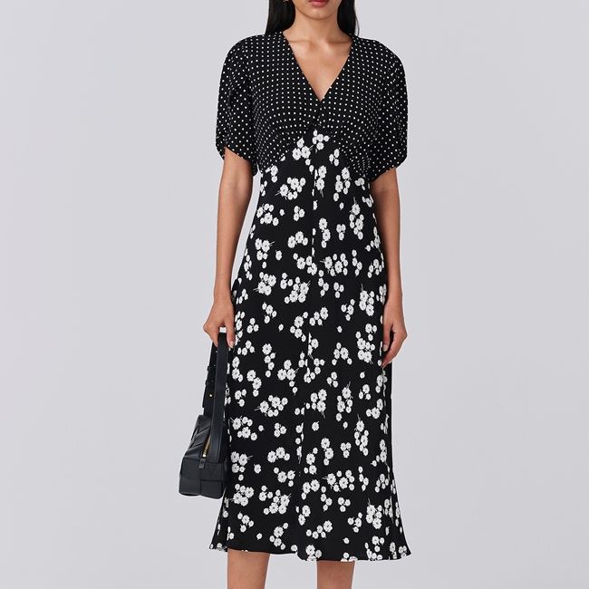 Lulu V-Neck Midi Dress