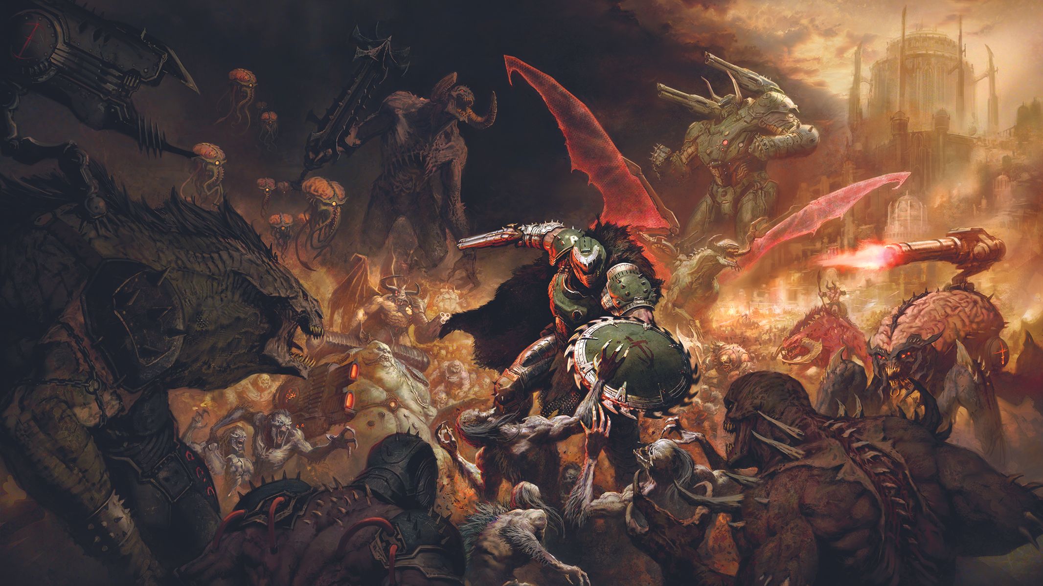 How I created the demonic video game cover art for Doom: The Dark