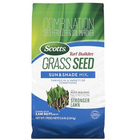 Scotts Turf Builder Grass Seed Sun &amp;amp; Shade Mix, 5.6 Lbs.