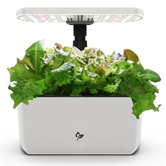 Aerogarden Harvest Lite in Cream, Soil-Free Indoor Hydroponic Garden With Led Grow Light for Year-Round Gardening of Up to 6 Herbs and Vegetables