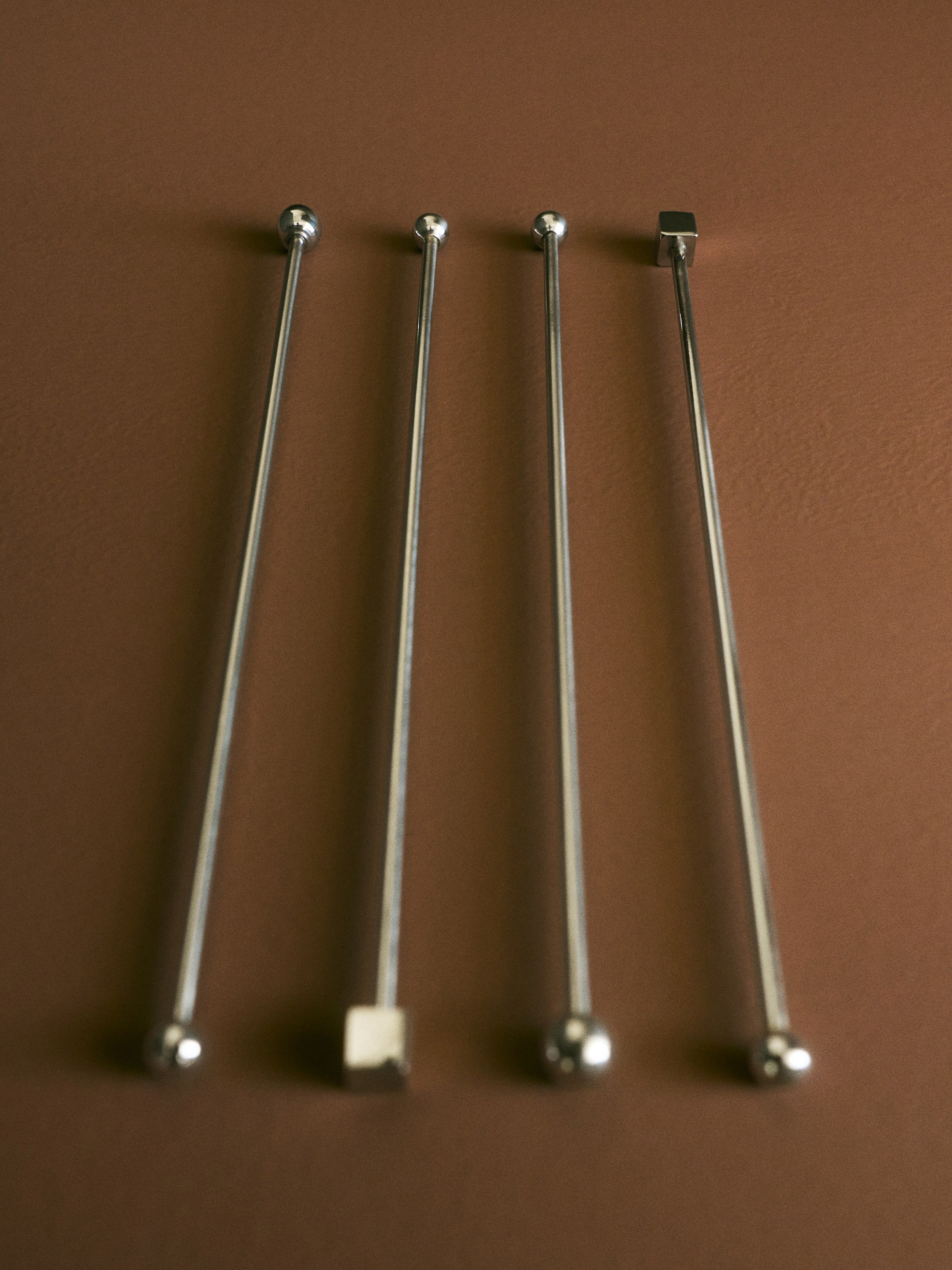 4-Pack Stainless Steel Drink Stirrers