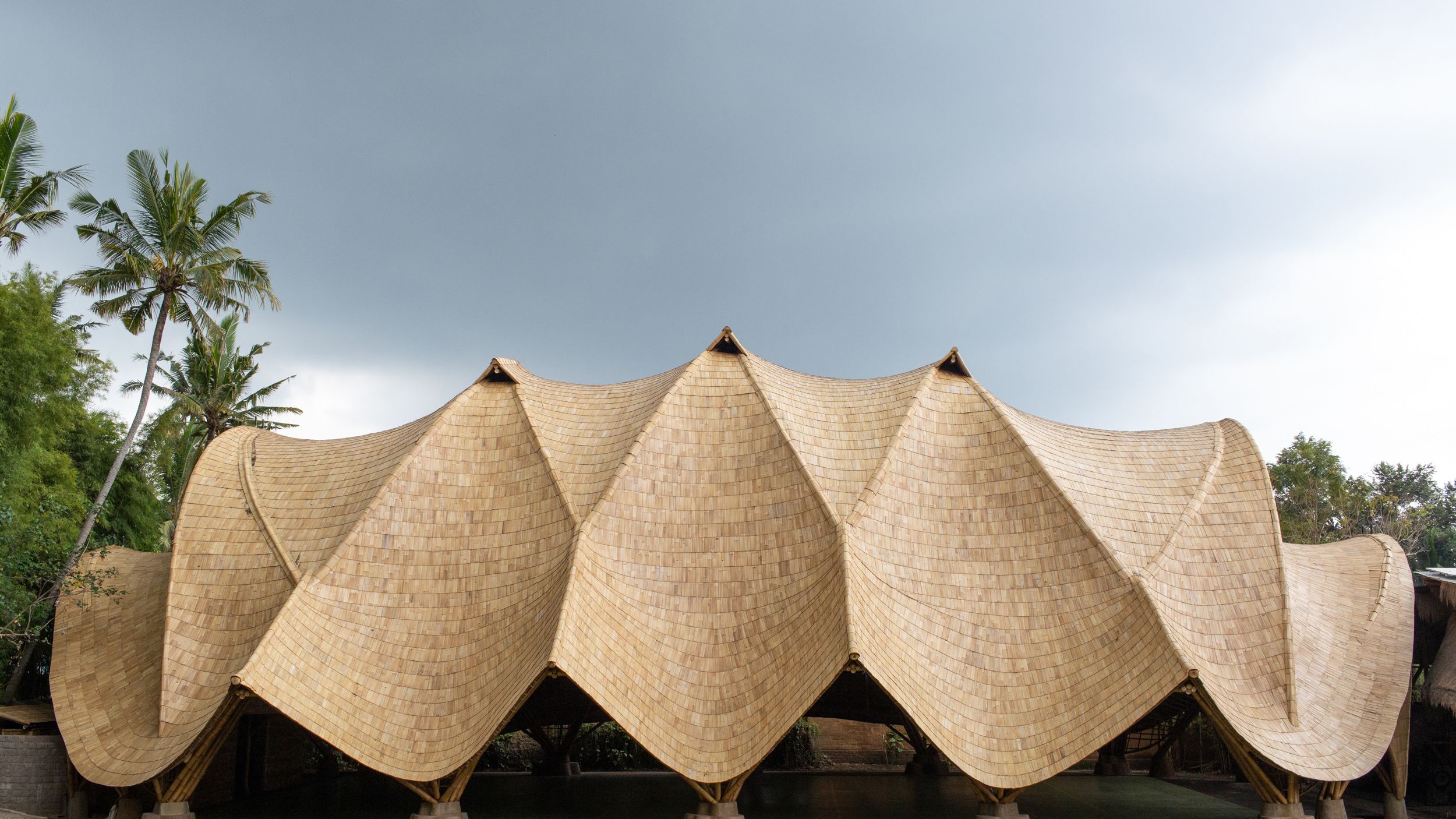 The Arc at Green School's bamboo roof by Ibuku in Bali