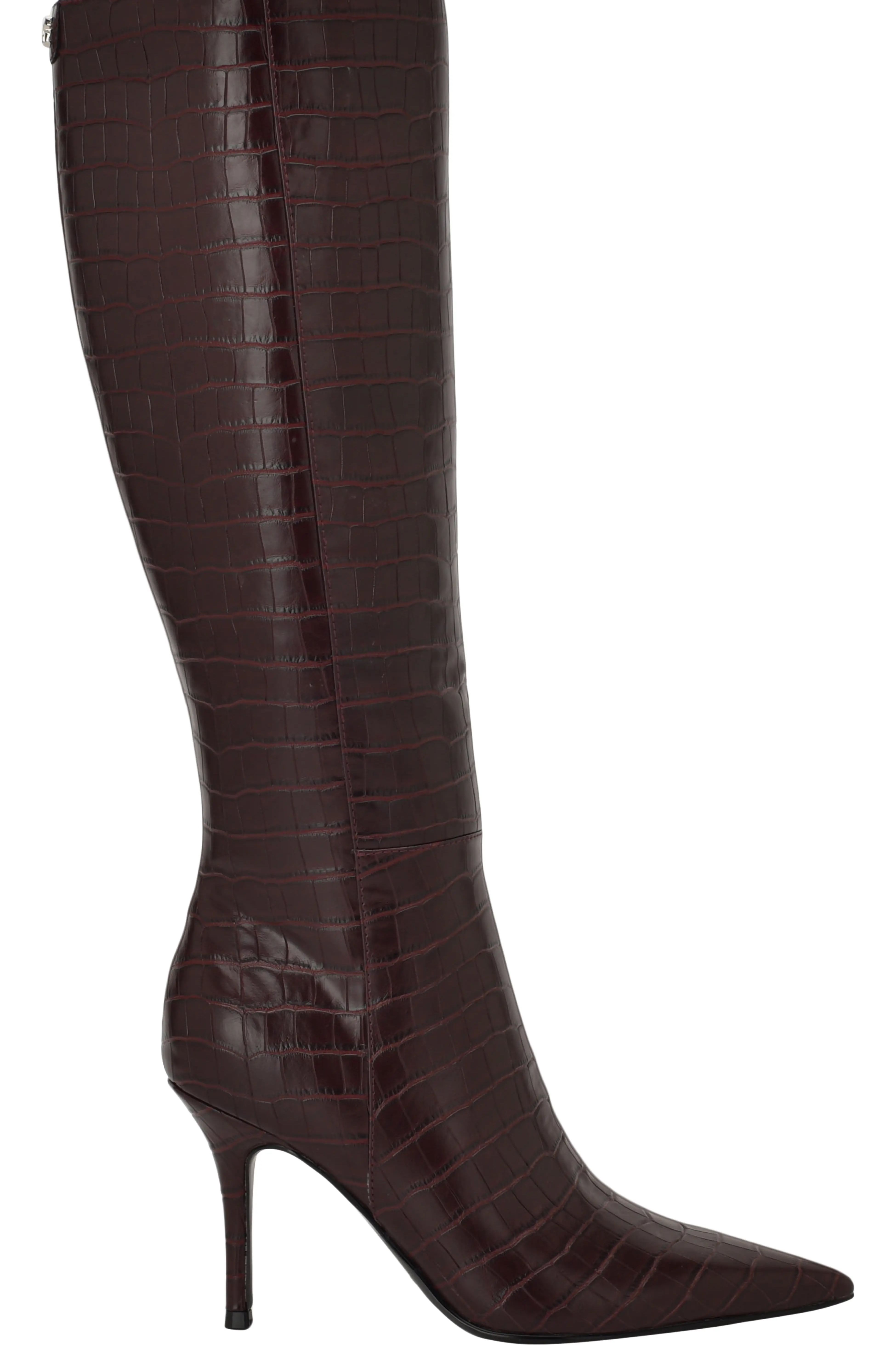 Guess Gressa Croc Embossed Knee High Boot