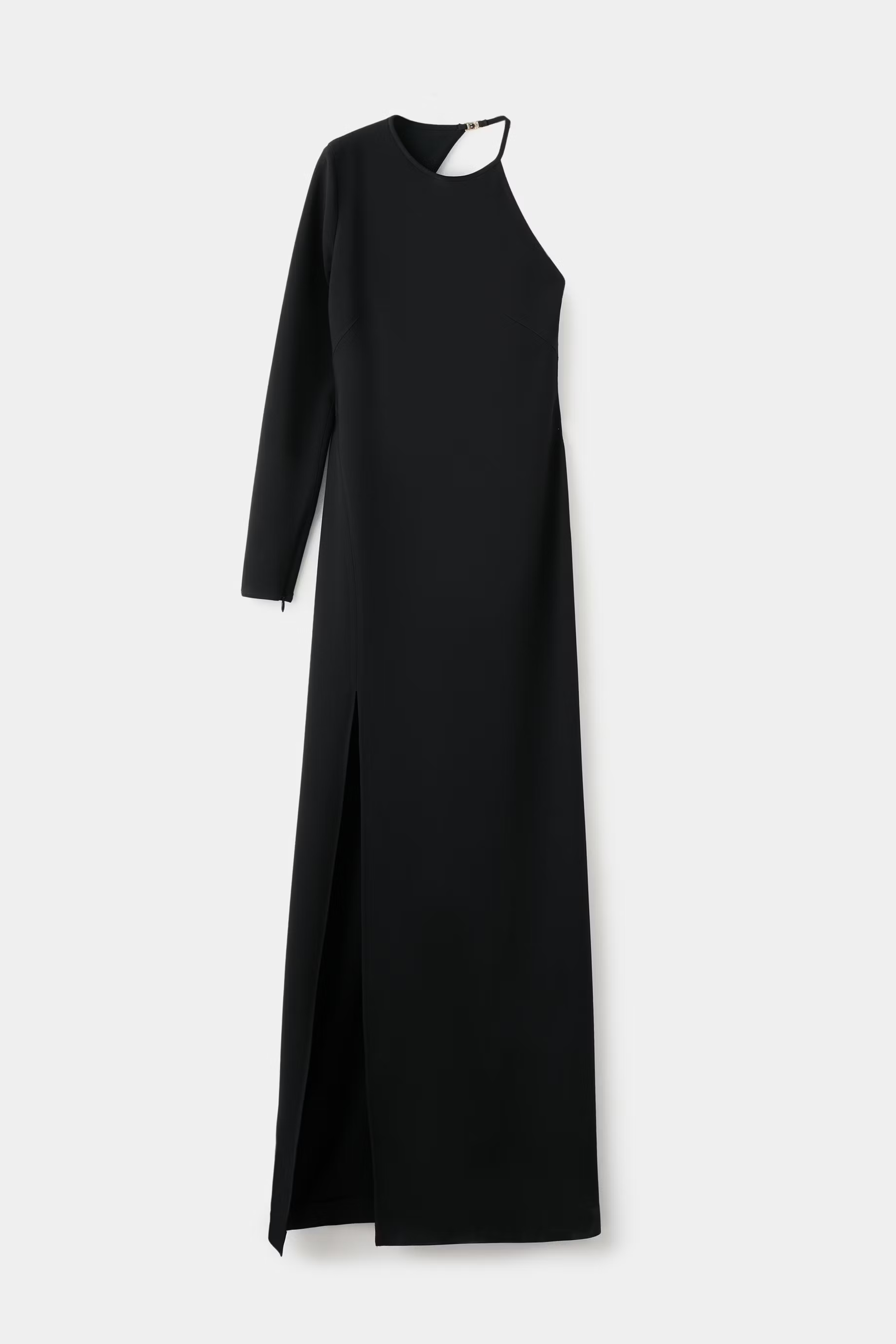 Mango, Asymmetrical Open-Back Dress