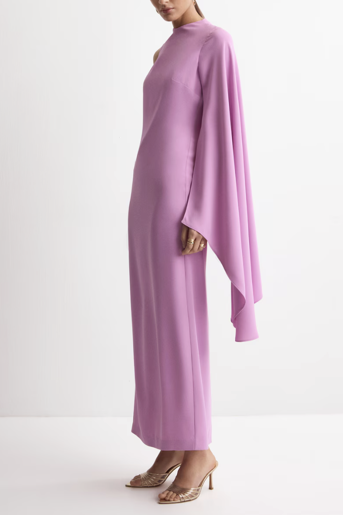 MANGO, Long Asymmetrical Cape Dress - Women | Mango Usa
