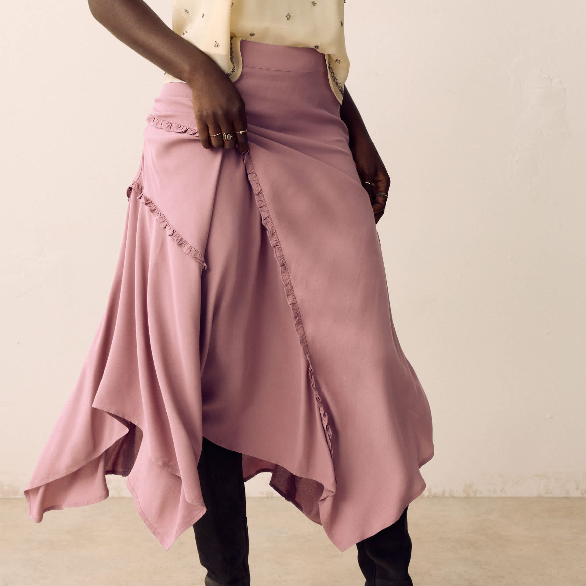 Maxi Asymmetric Skirt