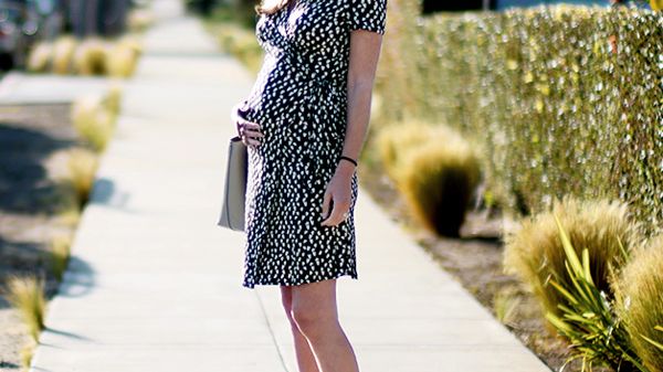 maternity business casual dress Work Clothes SHEIN Tall Women's Long DepartmentID: 2 Woman Are you a morning Color:lilac print