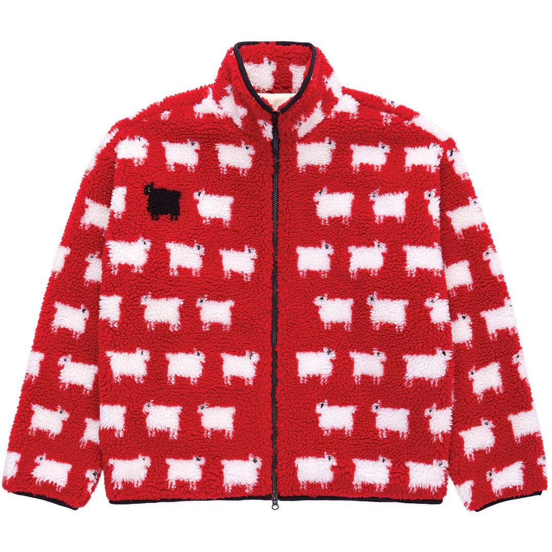 Men&#039;s Sheep Sherpa Jacket Diana Red - Diana Red / Xs
