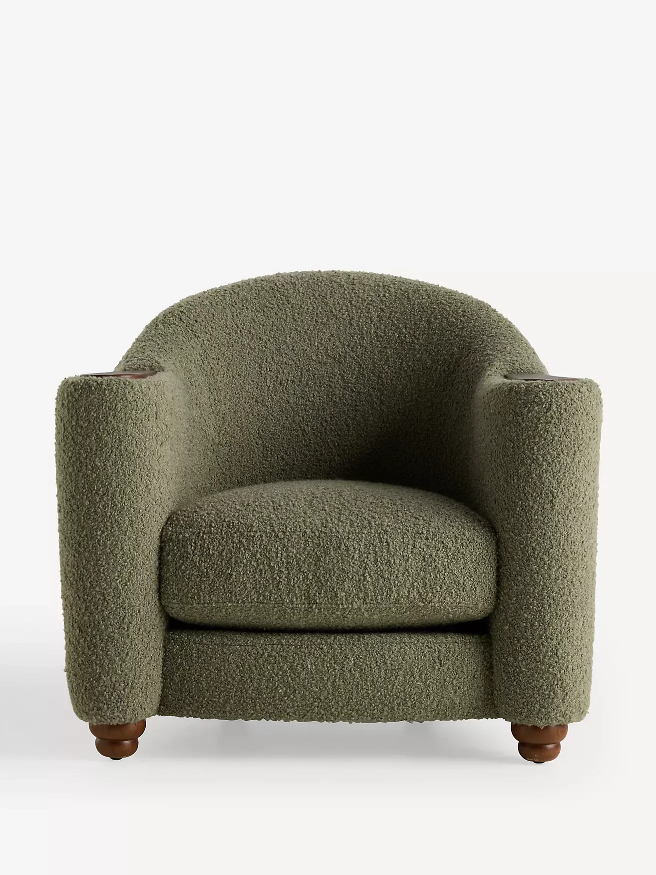 Halligan Boucl&amp;eacute; Rounded Club Chair