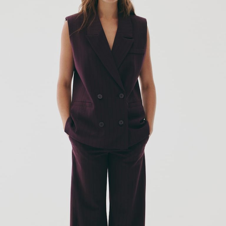 Linen-Blend Waistcoat