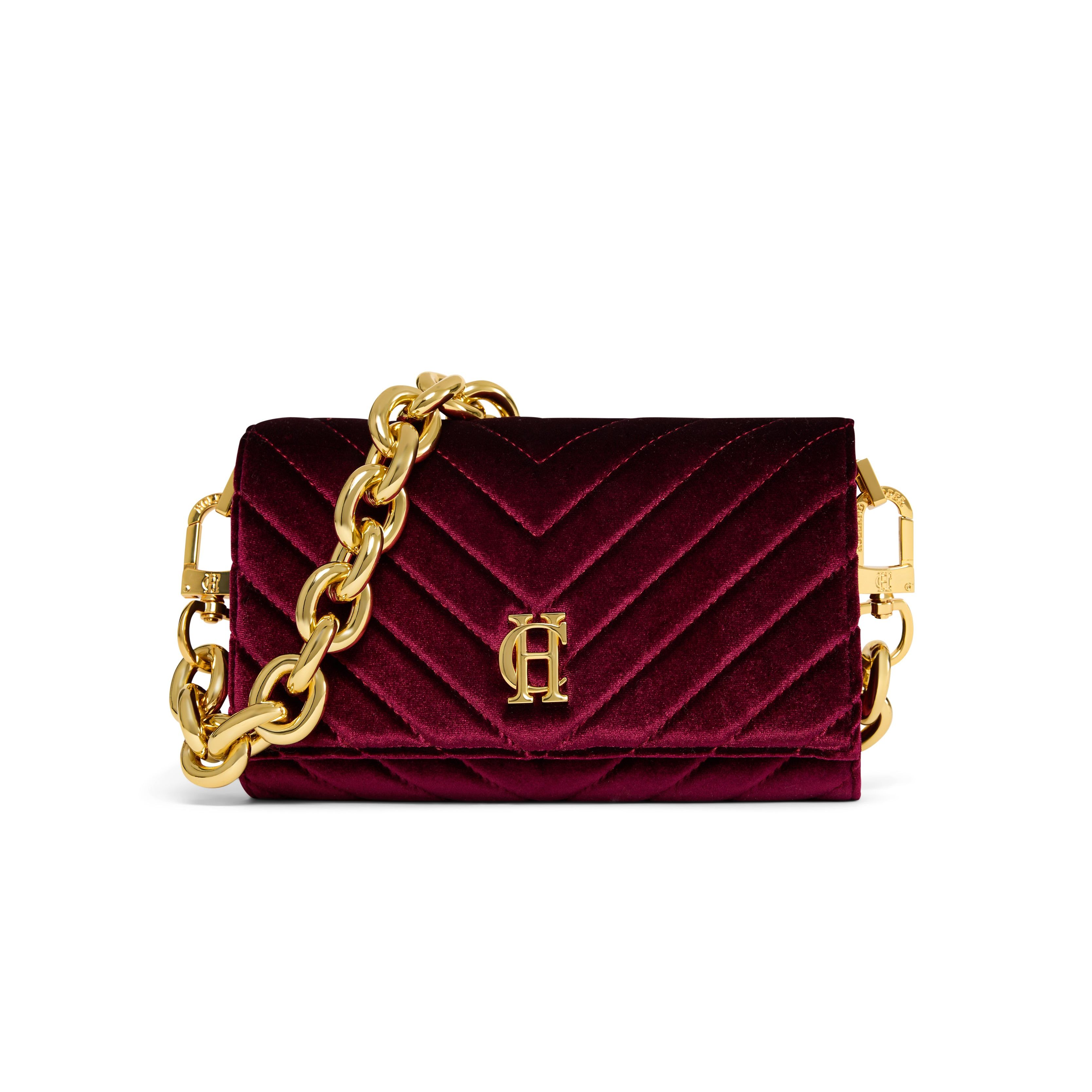 Belgravia Clutch Bag (merlot Velvet)