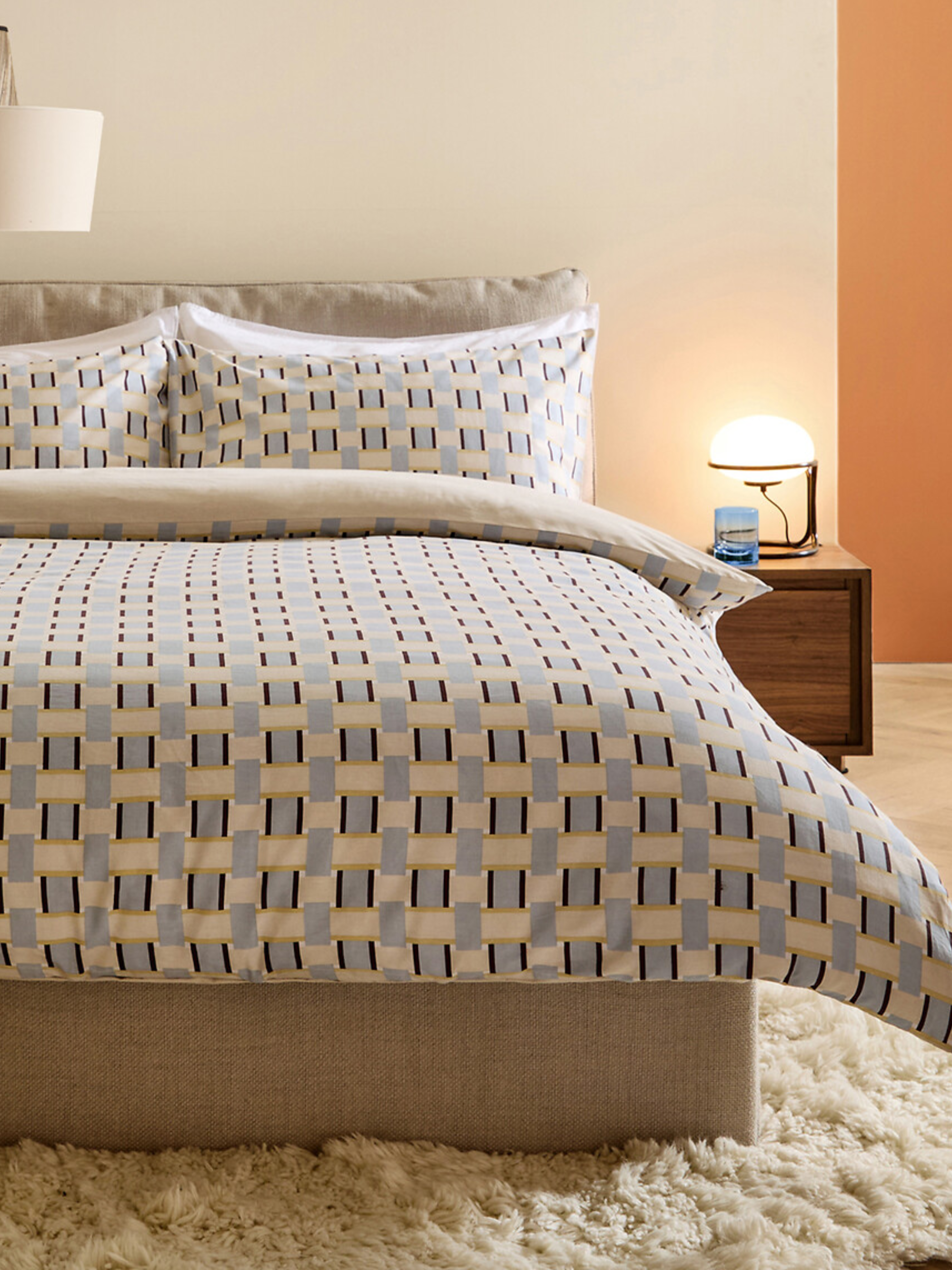 Made.com Finnur 100% Cotton Duvet Cover and Pillowcase Set