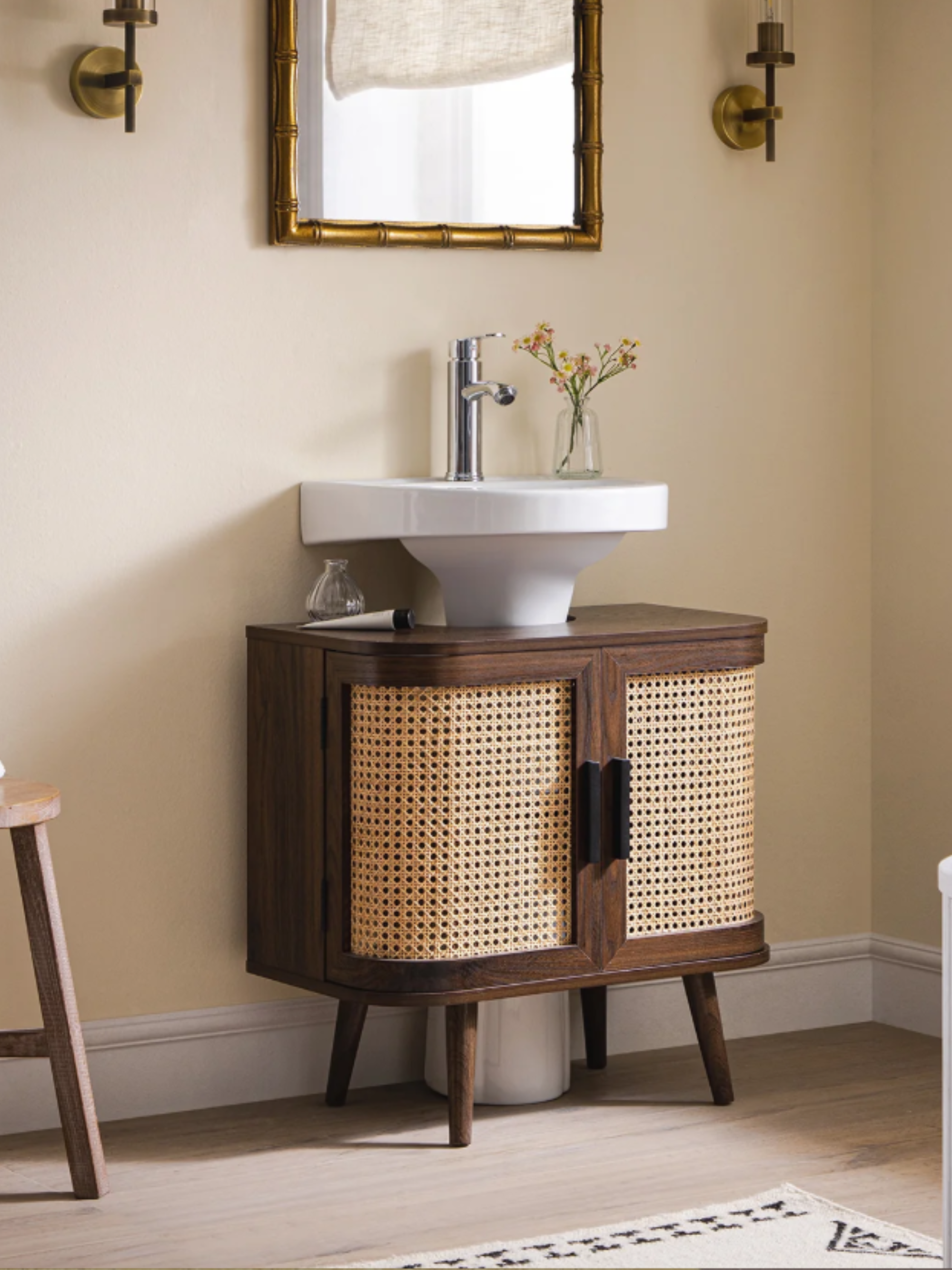 daals, Izzy Curved Rattan Undersink Unit