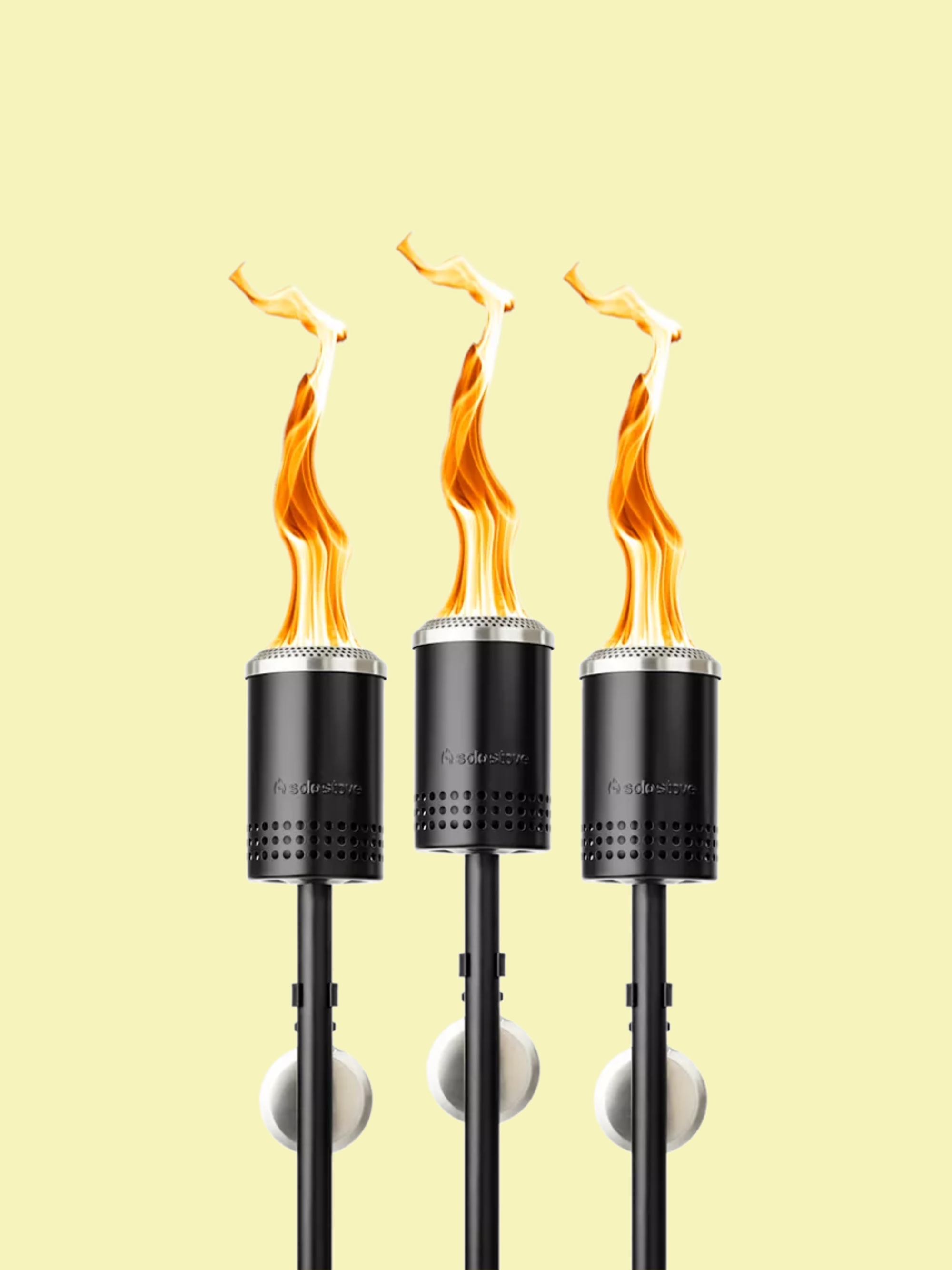 Solo Stove Mesa Garden Torch, Pack of 3, Black
