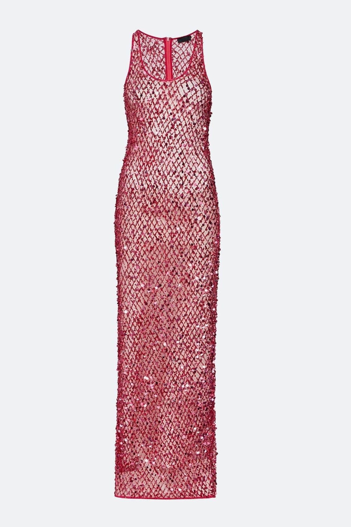 Lapointe Net Mesh Sequin Tank Gown