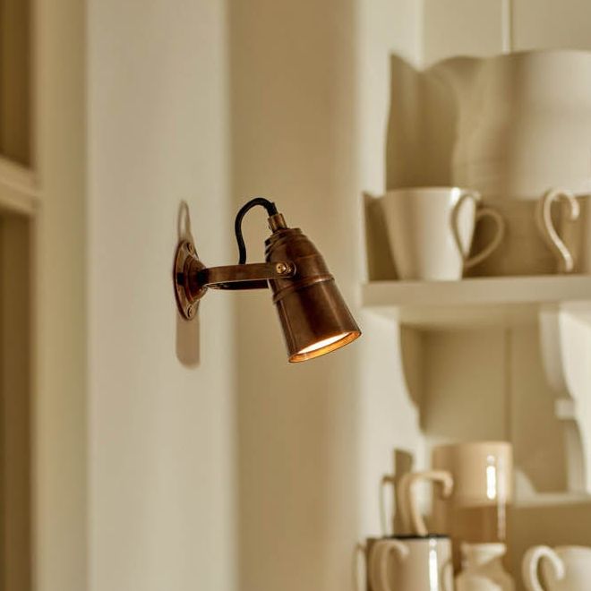 Edgar Spotlight, Aged Bronze