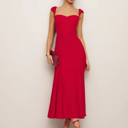 Reformation's red Bryson dress