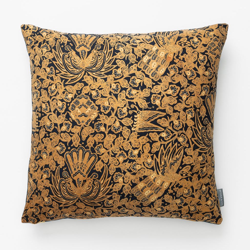 Vintage Gold Patterned Pillow Cover No. 4