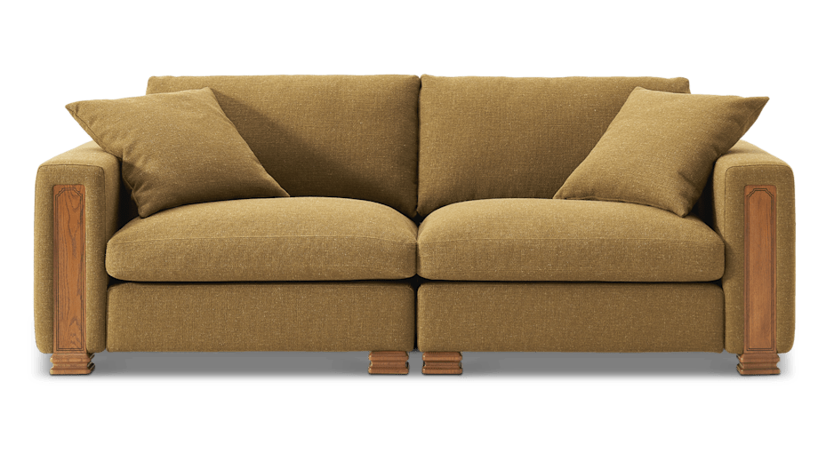 Tan France Kagan 3 Seater Sofa