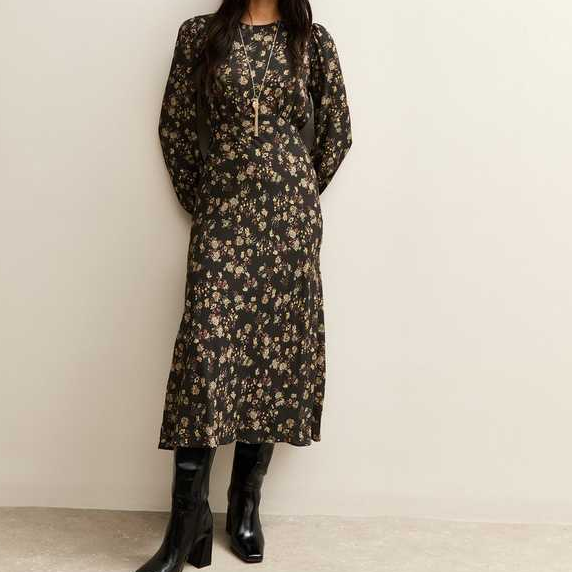 New Look, Long Sleeve Midi Dress