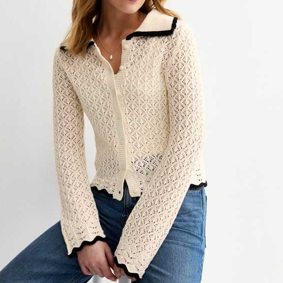 New Look, crochet cardigan