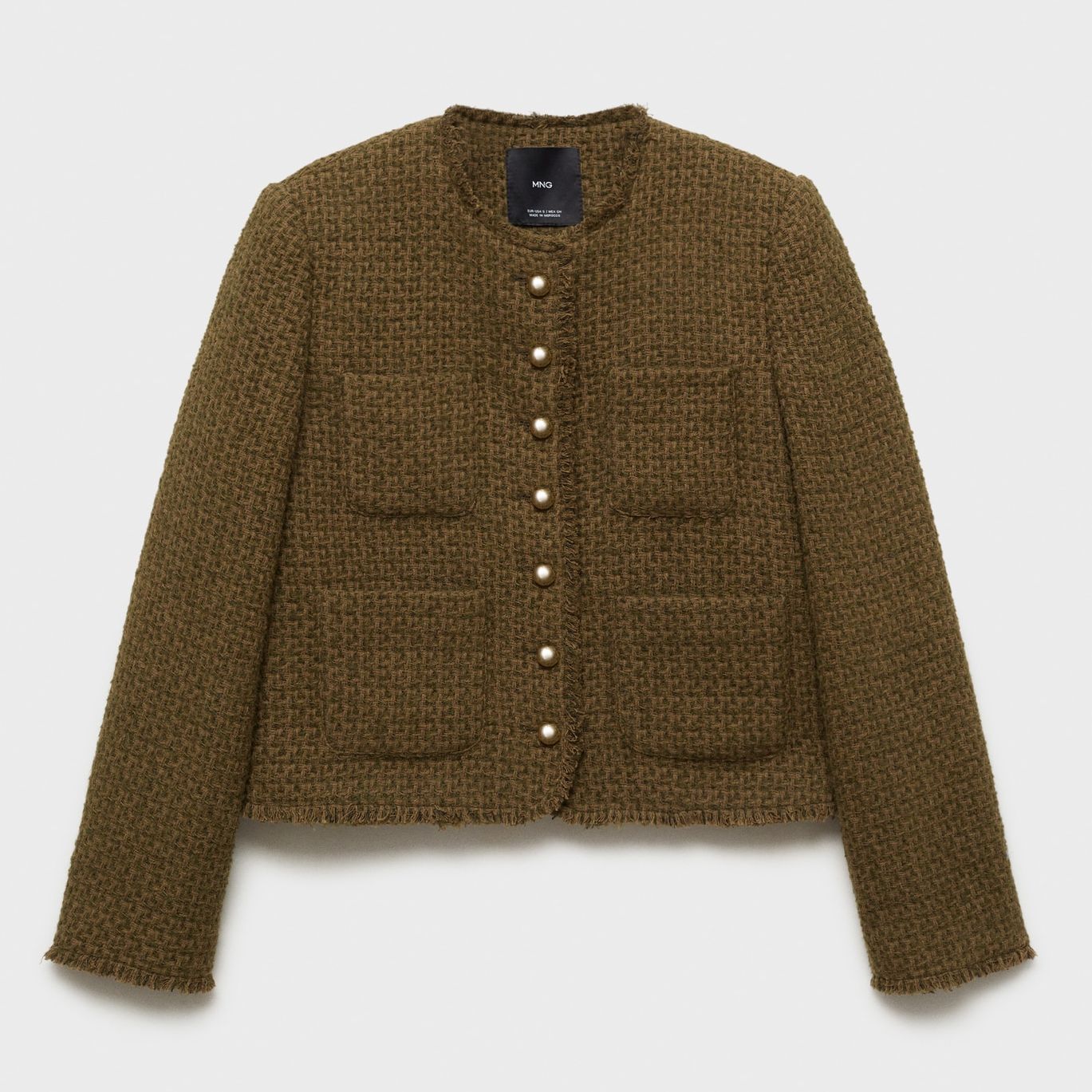 Tweed Jacket With Jewel Buttons - Women | Mango United Kingdom