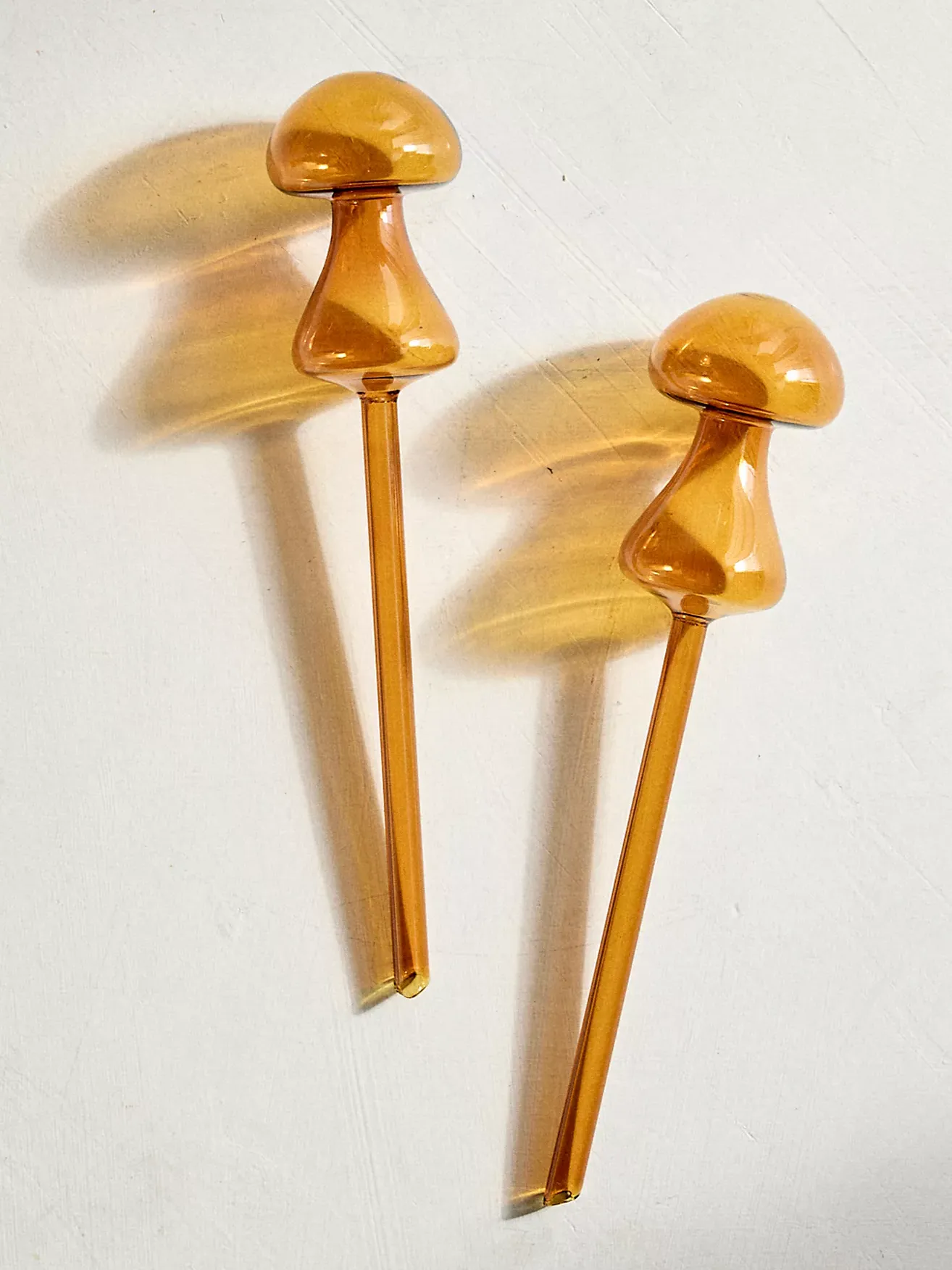 Mushroom Watering Globes, Set of 2