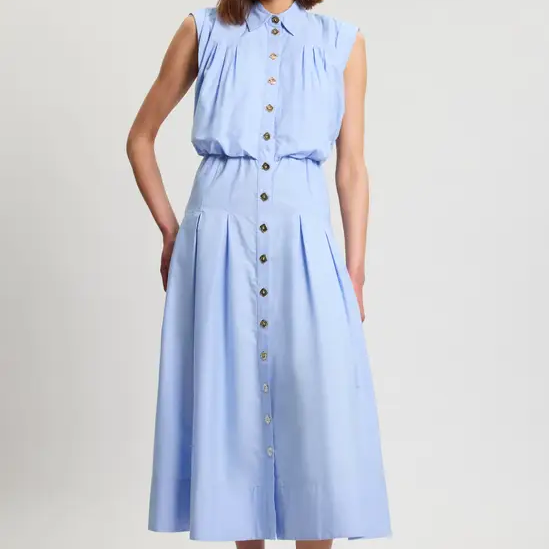 Karen Millen, Cotton Poplin Midi Dress