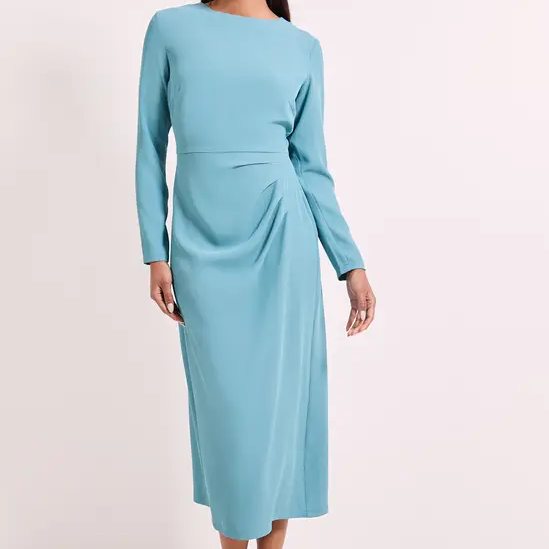 Principles, Tailored Crepe Pleat Midi Dress