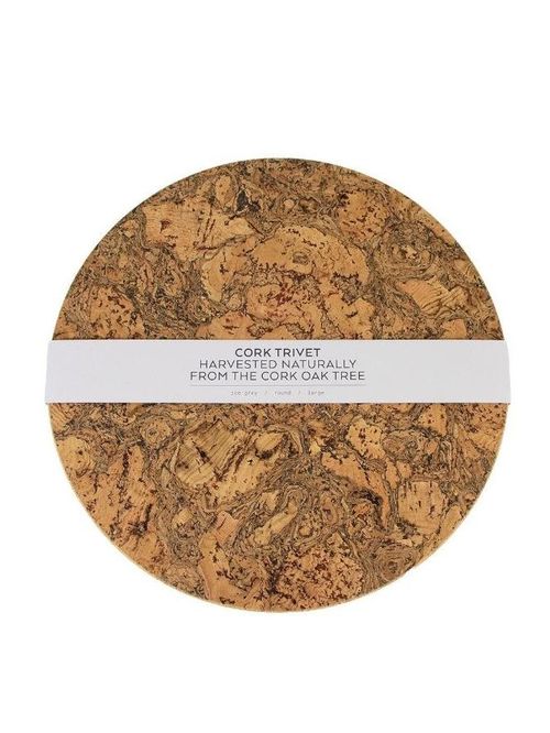 Natural Cork Round Trivet Large