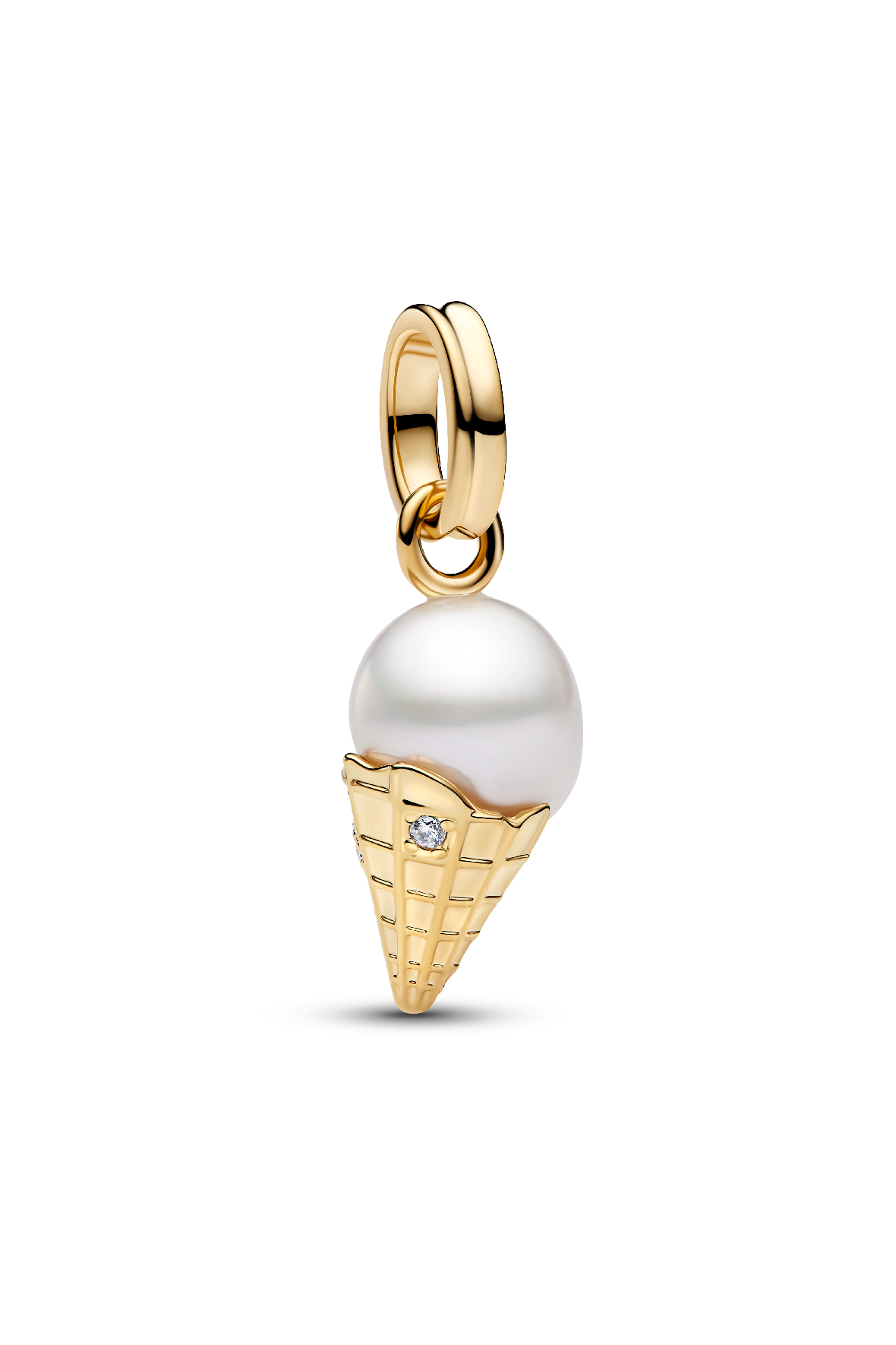 Treated Freshwater Cultured Baroque Pearl Ice Cream Dangle Charm