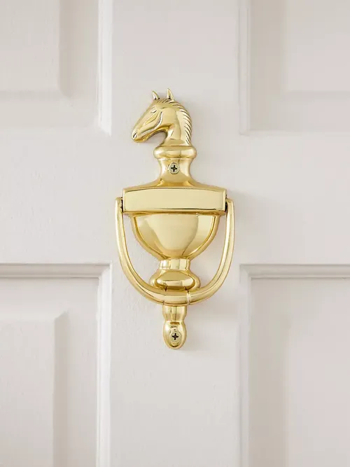 Horse Bust Brass Door Knocker