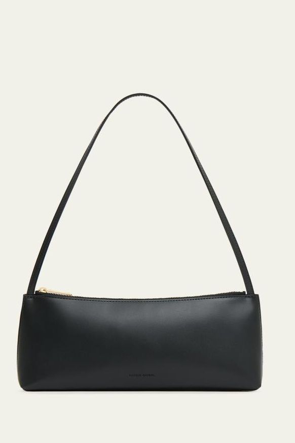Gaia Baguette Leather Shoulder Bag