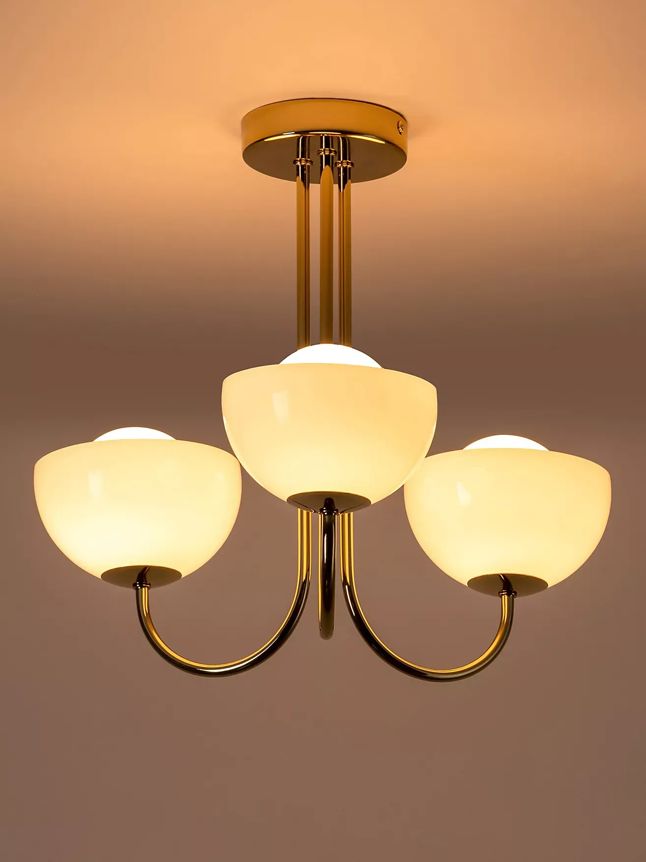 Houseof 3 Light Dome Ceiling Light
