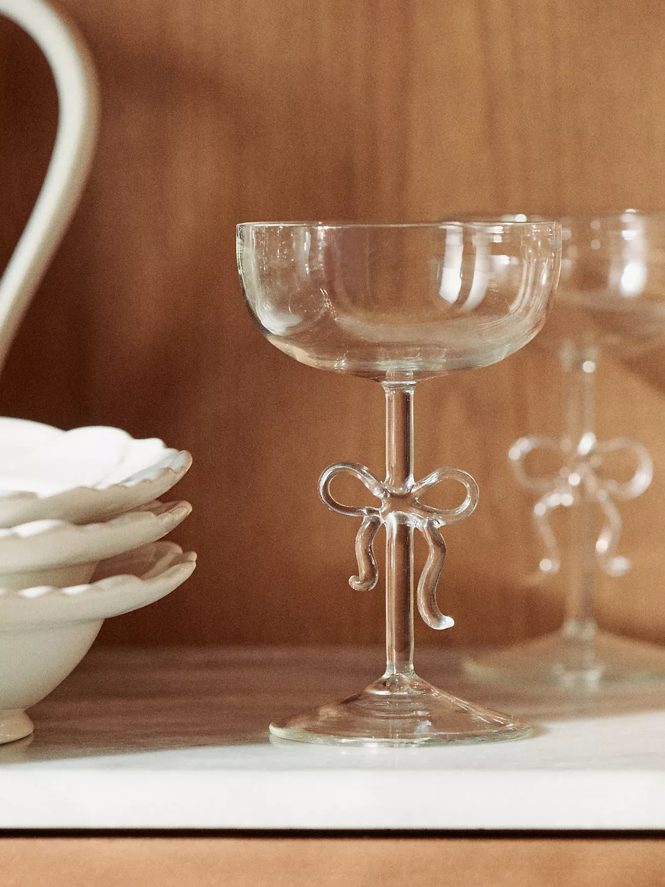 Benedita Bow Coupe Glass