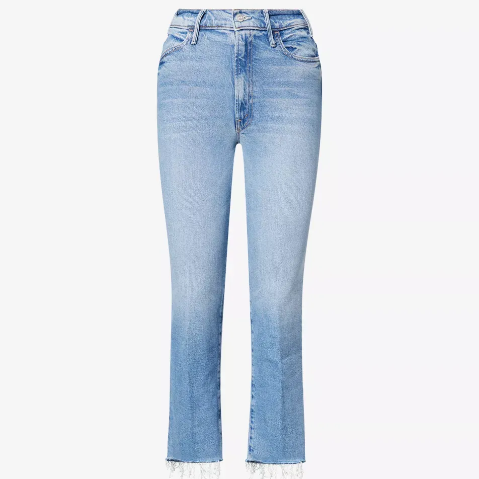 The Hustler Ankle Fray Flared Stretch-Denim Blend Jeans - 23