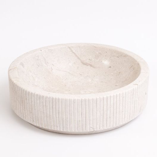 Laguna Marble Burj Marble Stone Circular Vessel Bathroom Sink &amp;amp; Reviews | Wayfair