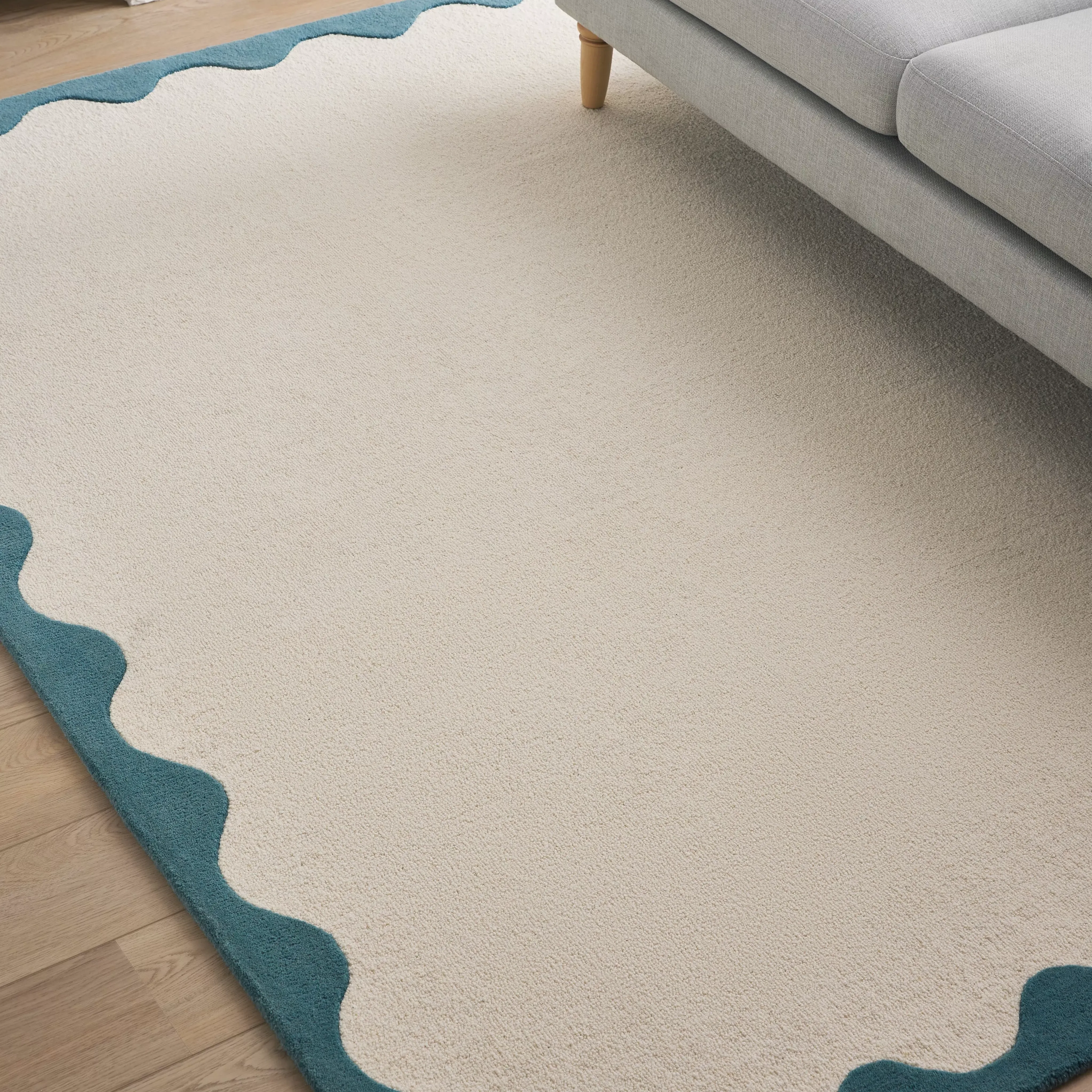 John Lewis Pure Wool Scallop Rug