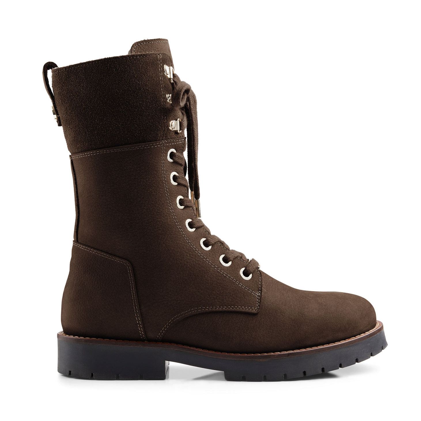 Shearling Lined Anglesey - Chocolate Nubuck