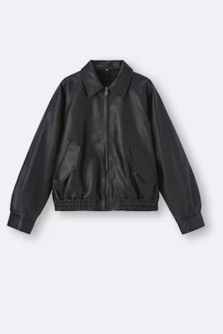 Banana Republic Factory, Vegan Leather Bomber Jacket
